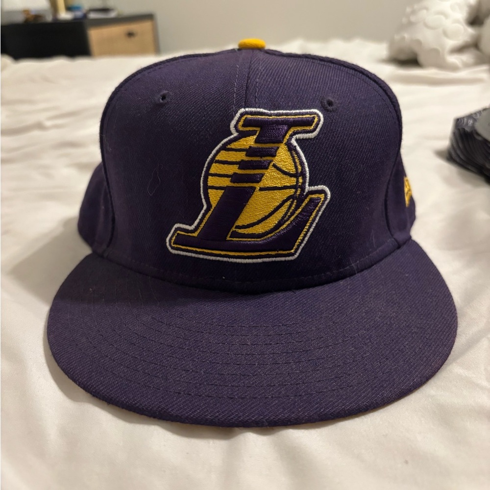 Purple Lakers Fitted Hat